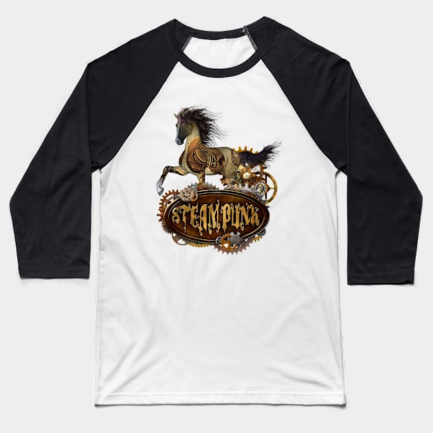 Wonderful steampunk horse Baseball T-Shirt by Nicky2342